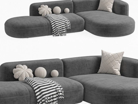 Sofa ROYALTY 20 by Luzaro Configuration 1 3D Model