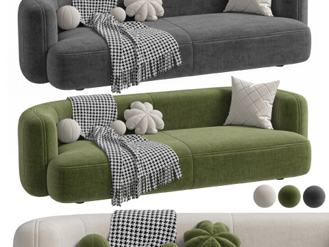 Sofa ROYALTY 20 by Luzaro Configuration 2 Modelo 3D
