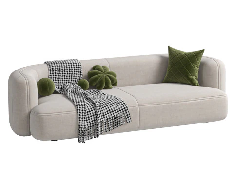 Sofa ROYALTY 20 by Luzaro Configuration 2 3D Model