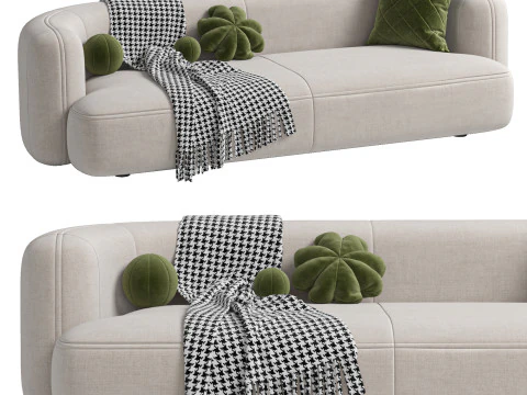 Sofa ROYALTY 20 by Luzaro Configuration 2 3D Model