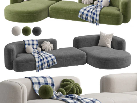 Luzaro ソファ ROYALTY 20 構成 4 3Dモデル