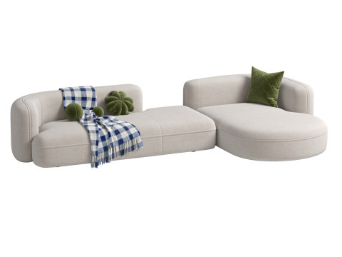 Sofa ROYALTY 20 by Luzaro Configuration 4 Model 3D