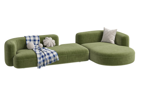 Sofa ROYALTY 20 by Luzaro Configuration 4 Model 3D