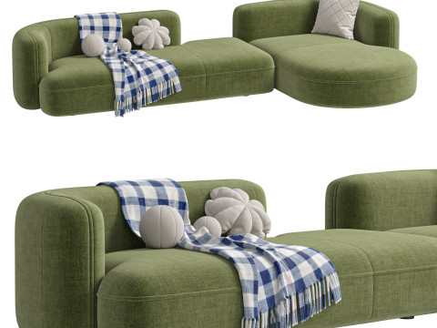 Sofa ROYALTY 20 by Luzaro Configuration 4 Model 3D
