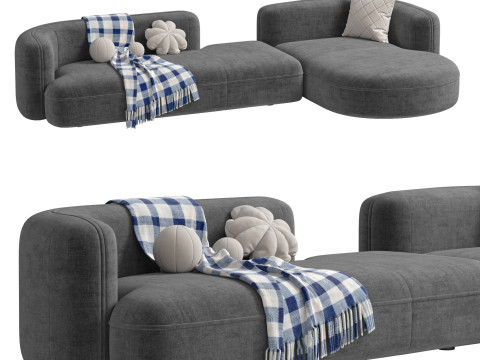 Sofa ROYALTY 20 by Luzaro Configuration 4 Model 3D