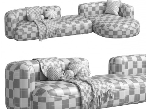 Sofa ROYALTY 20 by Luzaro Configuration 4 Model 3D