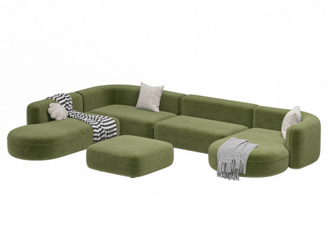 Sofa ROYALTY 20 by Luzaro Configuration 5 3D Model
