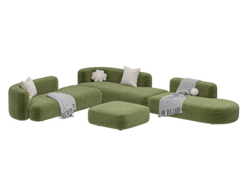 Sofa ROYALTY 20 by Luzaro Configuration 6 Modèle 3D