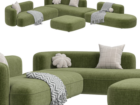Sofa ROYALTY 20 by Luzaro Configuration 6 Modèle 3D