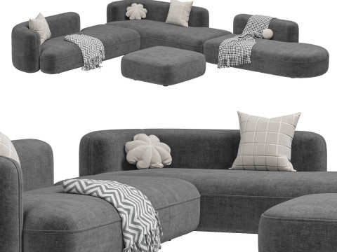 Sofa ROYALTY 20 by Luzaro Configuration 6 Modèle 3D