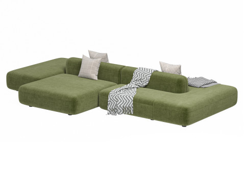 Sofa ROYALTY 20 by Luzaro Configuration 7 Modèle 3D