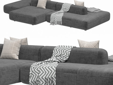 Sofa ROYALTY 20 by Luzaro Configuration 7 Modèle 3D