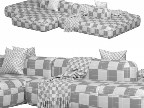 Sofa ROYALTY 20 by Luzaro Configuration 7 Modèle 3D