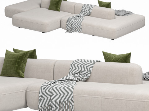 Sofa ROYALTY 20 by Luzaro Configuration 7 Modèle 3D
