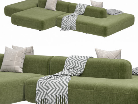 Sofa ROYALTY 20 by Luzaro Configuration 7 Modèle 3D