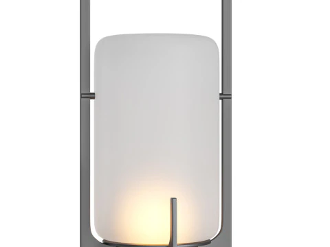 Black Twilight Lantern Table Lamp 3D Model