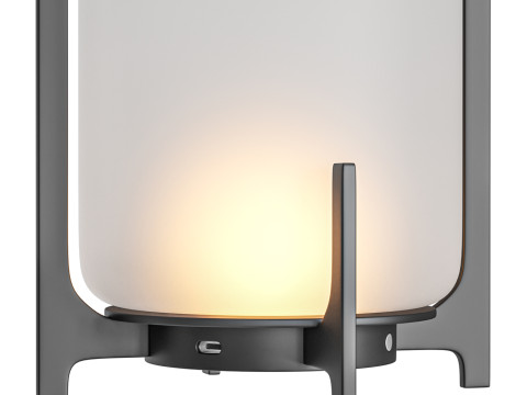 Black Twilight Lantern Table Lamp Model 3D