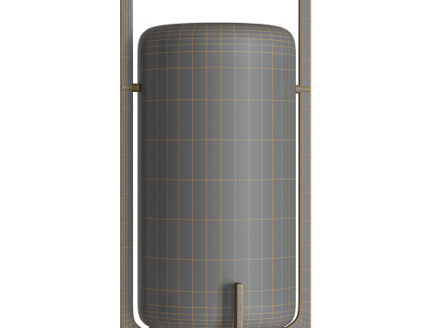 Black Twilight Lantern Table Lamp Model 3D