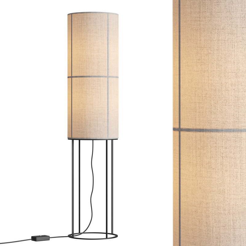 HASHIRA HIGH FLOOR LAMP RAW 3D Model .c4d .max .obj .3ds .fbx .stl .blend 