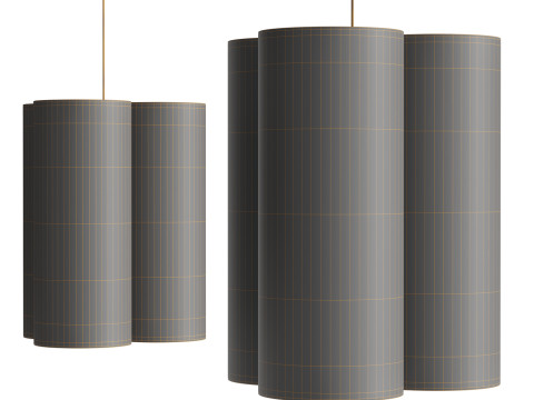 HASHIRA PENDANT LAMP CLUSTER Modello 3D