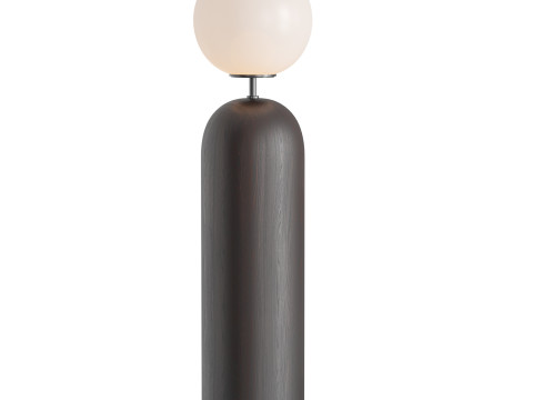 Ori Globe Table Lamp With Black Wood Base 3D 模型