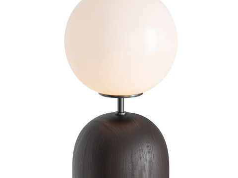 Ori Globe Table Lamp With Black Wood Base 3D 模型