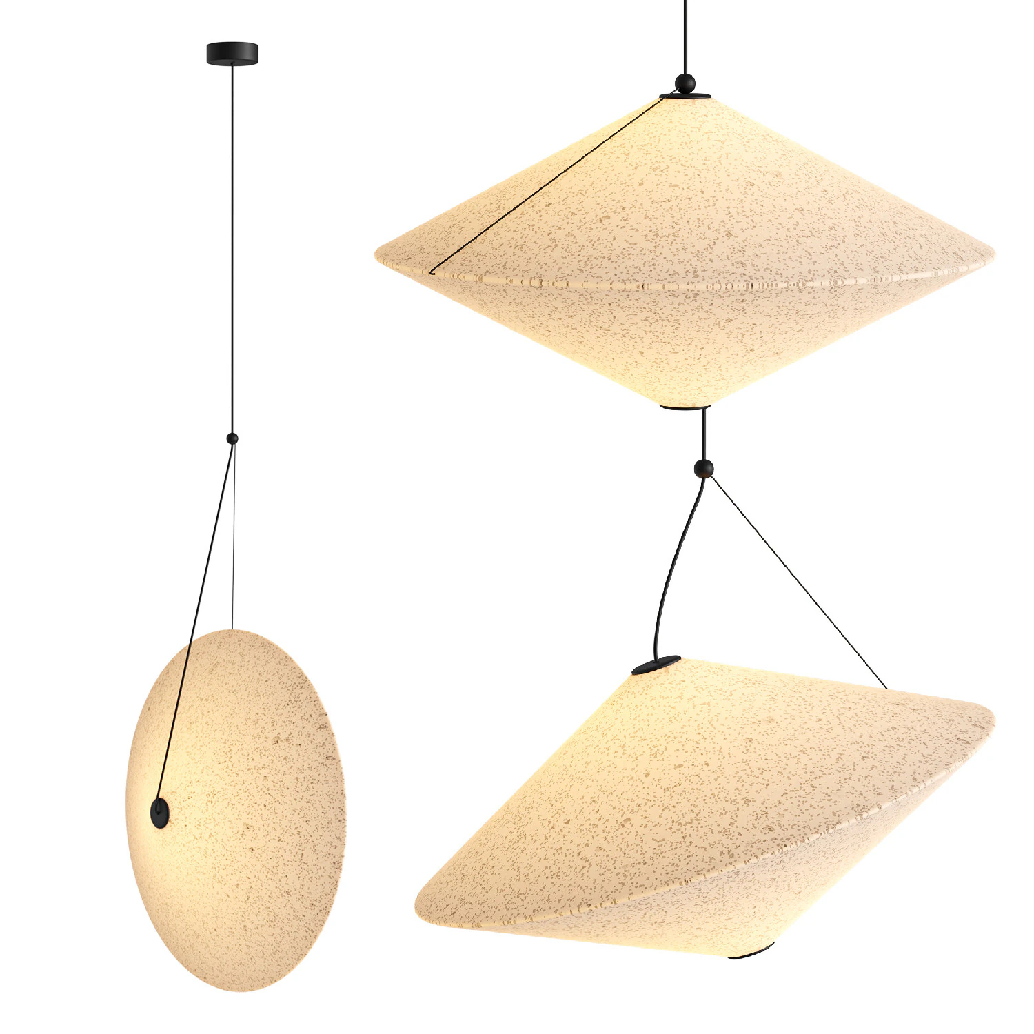 Miniforms RIFICOLONA Pendant Lamp 3D Model .c4d .max .obj .3ds .fbx .stl .blend 