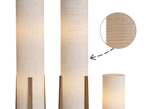 Nordic Japanese Floor Lamp by AFRALIA 3D 模型