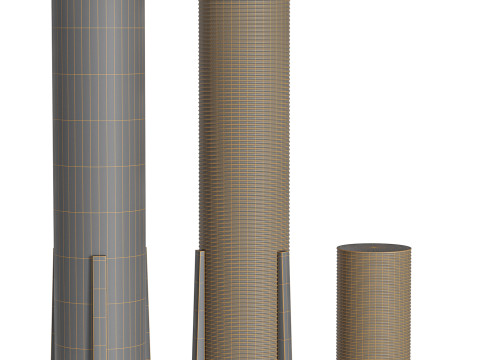 Nordic Japanese Floor Lamp by AFRALIA 3D 模型
