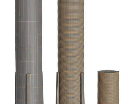 Nordic Japanese Floor Lamp by AFRALIA 3D Model
