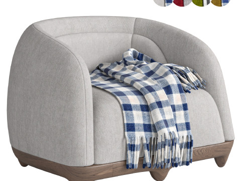 FRANCK GENSER Armchair Modello 3D