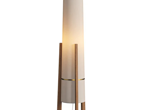 Brass Archer Floor Lamp 3D Model