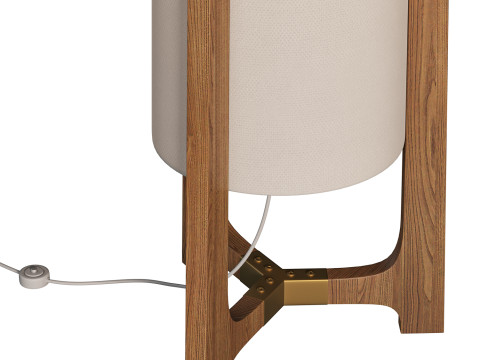 Brass Archer Floor Lamp Modelo 3D