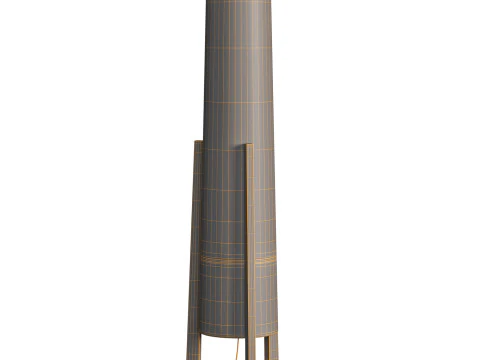 Brass Archer Floor Lamp 3D Model