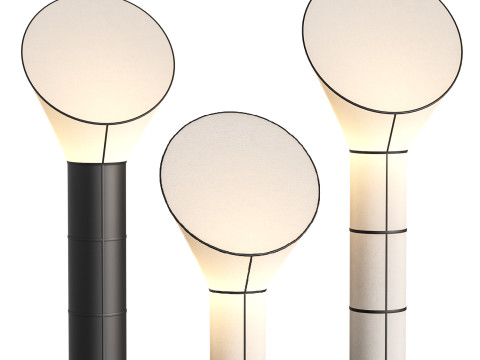 Cylinder Horn Floor Lamp Model 3D