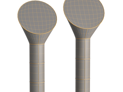 Cylinder Horn Floor Lamp Modello 3D