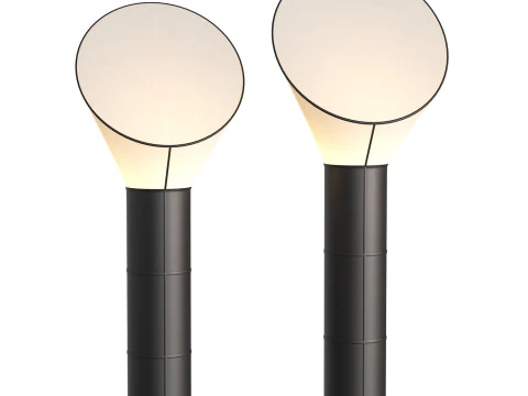 Cylinder Horn Floor Lamp 3D Model