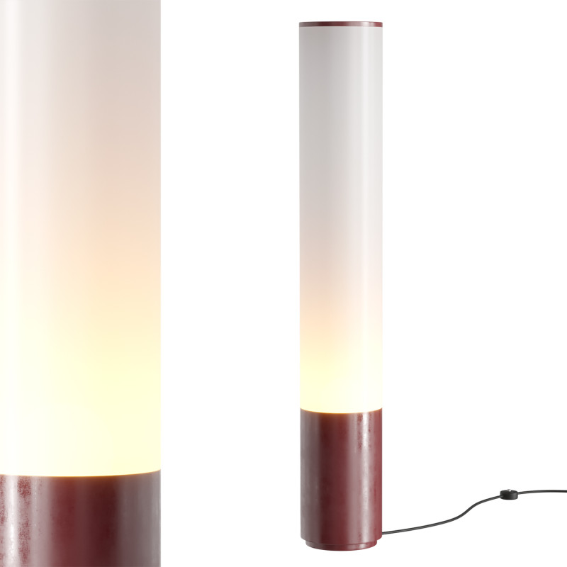 Alluminio anodizzato vetro opalino table lamp 3D Model .c4d .max .obj .3ds .fbx .stl .blend 