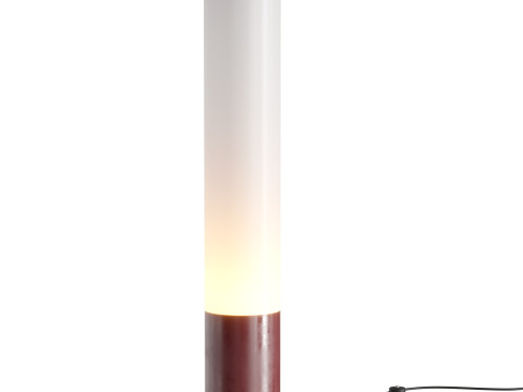 Alluminio anodizzato vetro opalino table lamp 3D Model