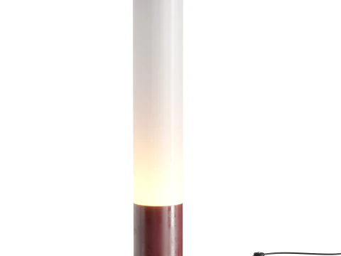 Alluminio anodizzato vetro opalino table lamp 3D Model