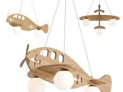 Airplane Pendant Lamp by Vakkerlight 3D Модель