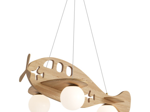 Airplane Pendant Lamp by Vakkerlight 3D Model