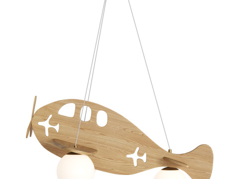 Airplane Pendant Lamp by Vakkerlight 3D Model