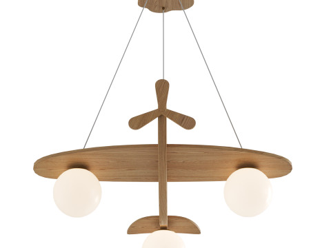 Airplane Pendant Lamp by Vakkerlight 3D Model