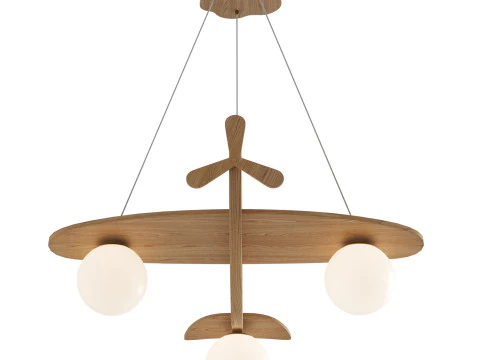 Airplane Pendant Lamp by Vakkerlight 3D Model