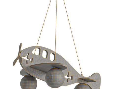 Airplane Pendant Lamp by Vakkerlight 3D Model