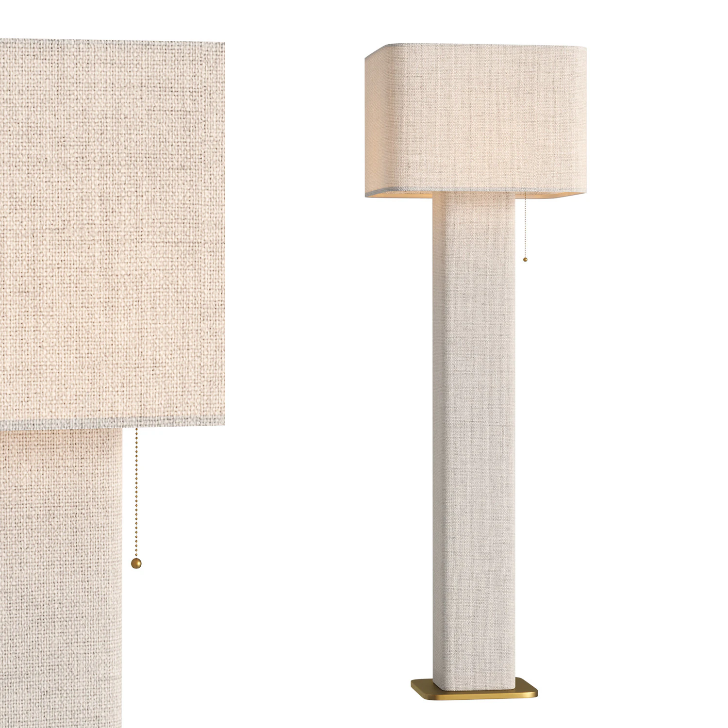 Fiona Floor Lamp 3D Model .c4d .max .obj .3ds .fbx .stl .blend 