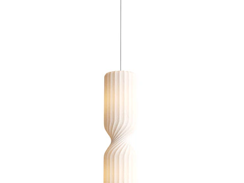 Twist pendent lamp Draai hanglamp 3D Model