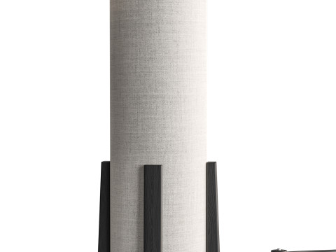 Breton 1 Light Table Lamp in Natural Model 3D