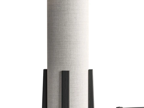 Breton 1 Light Table Lamp in Natural 3D Model
